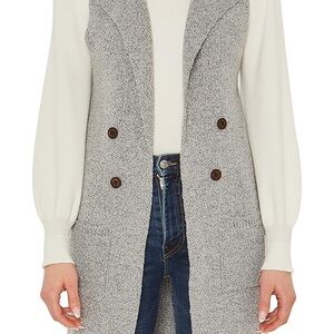 NWT Love Tree Woman’s Sleeveless Long Sweater Open Front  Cardigan